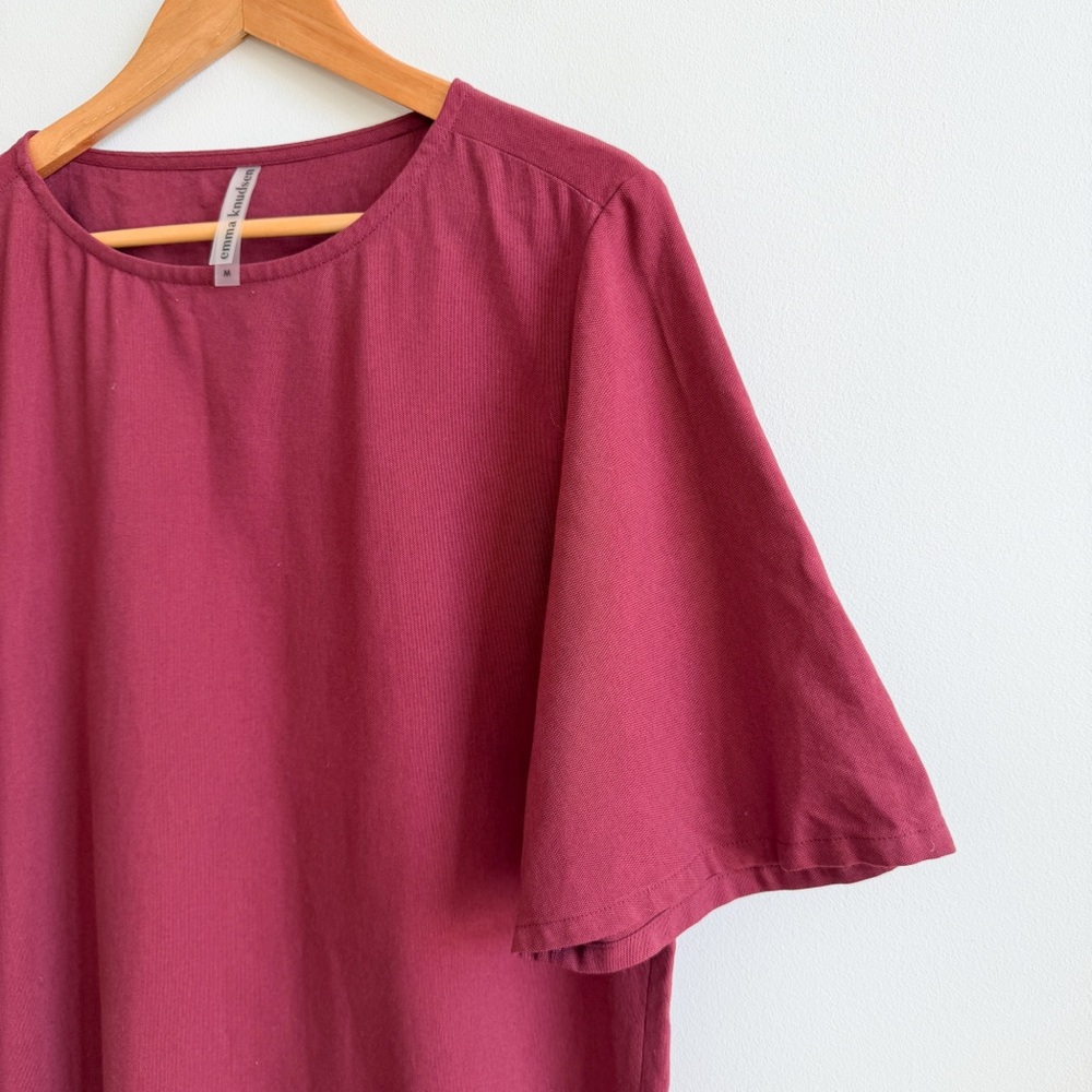EMMA KNUDSEN • Lauren Dress in Cabernet Red - Picture 4 of 11